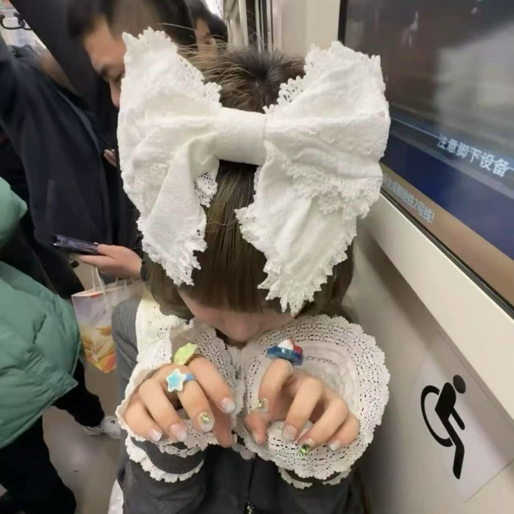 Ribbon Bow Gift - Y2K Lolita Schattige Kant Hoofdbanden Haarclips