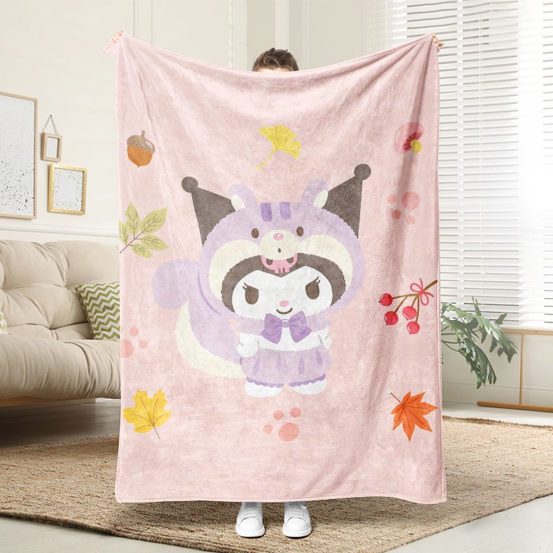 Christmas Throw Blanket - Sanrio Dekentje Gezellige Roze Fleece Dekentje