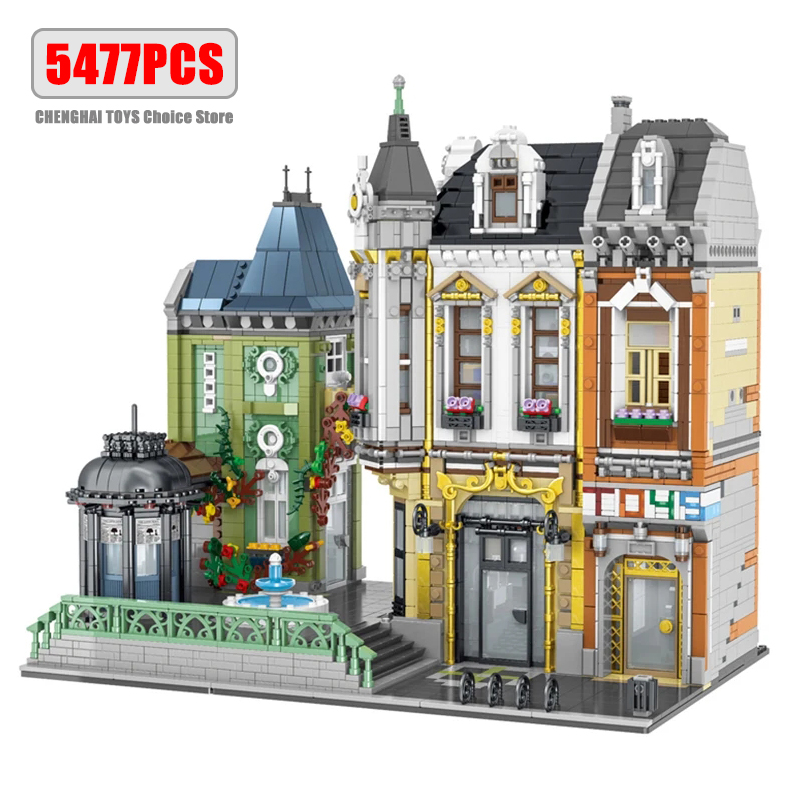 Lego Set Creator - 5477Pcs Dringen Aan Op Straatbeeld Sets