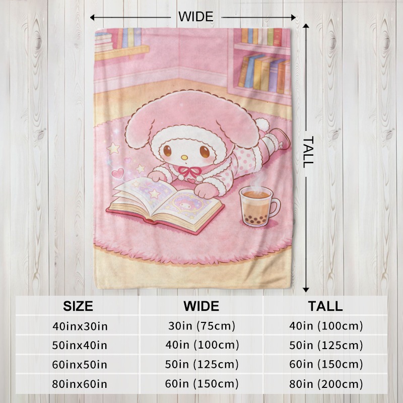 Sanrio Dekentje Gezellige Roze - Christmas Throw Blanket recensie en prijs