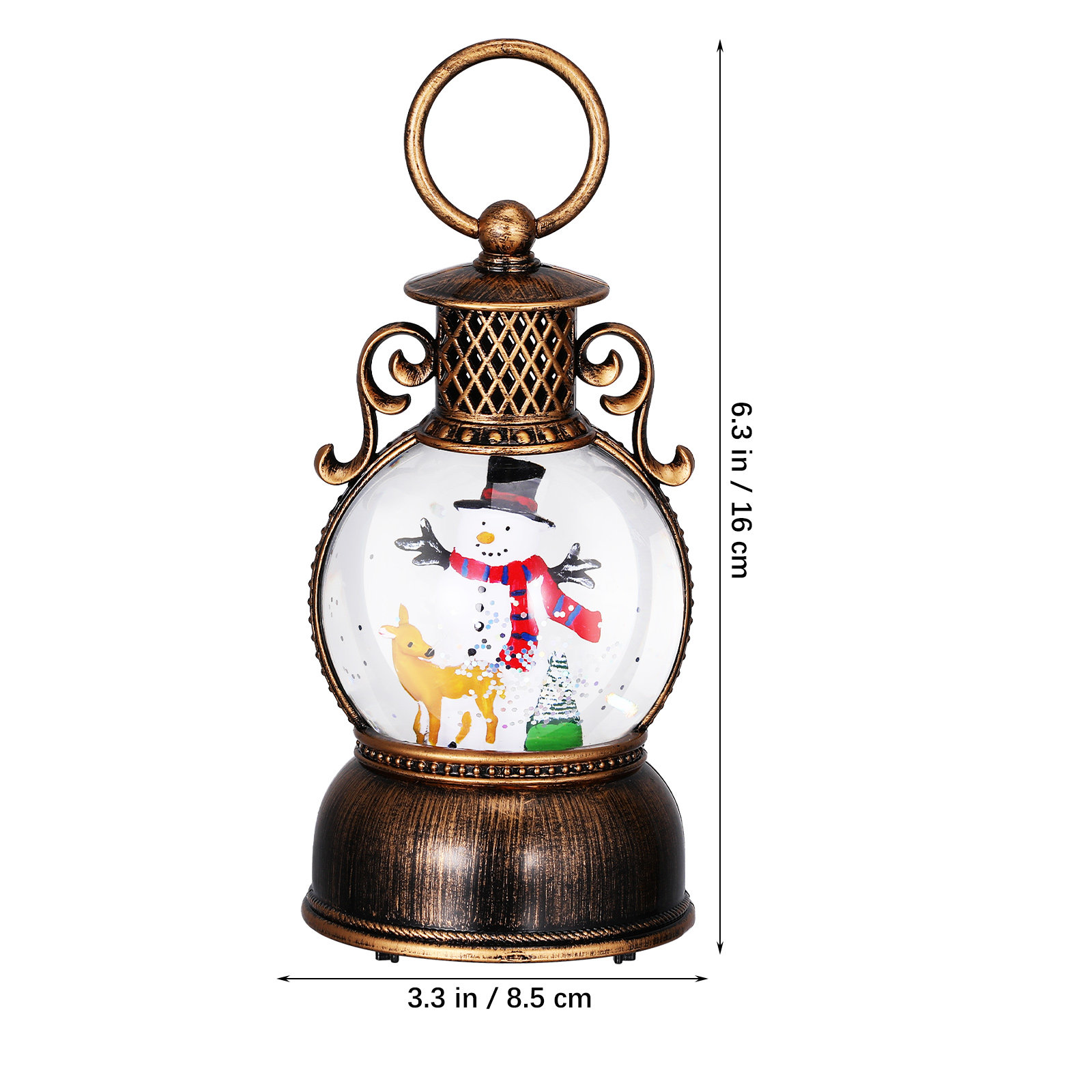 Kerstmuziekdoosje met verlicht - Snow Globe Musical recensie en prijs