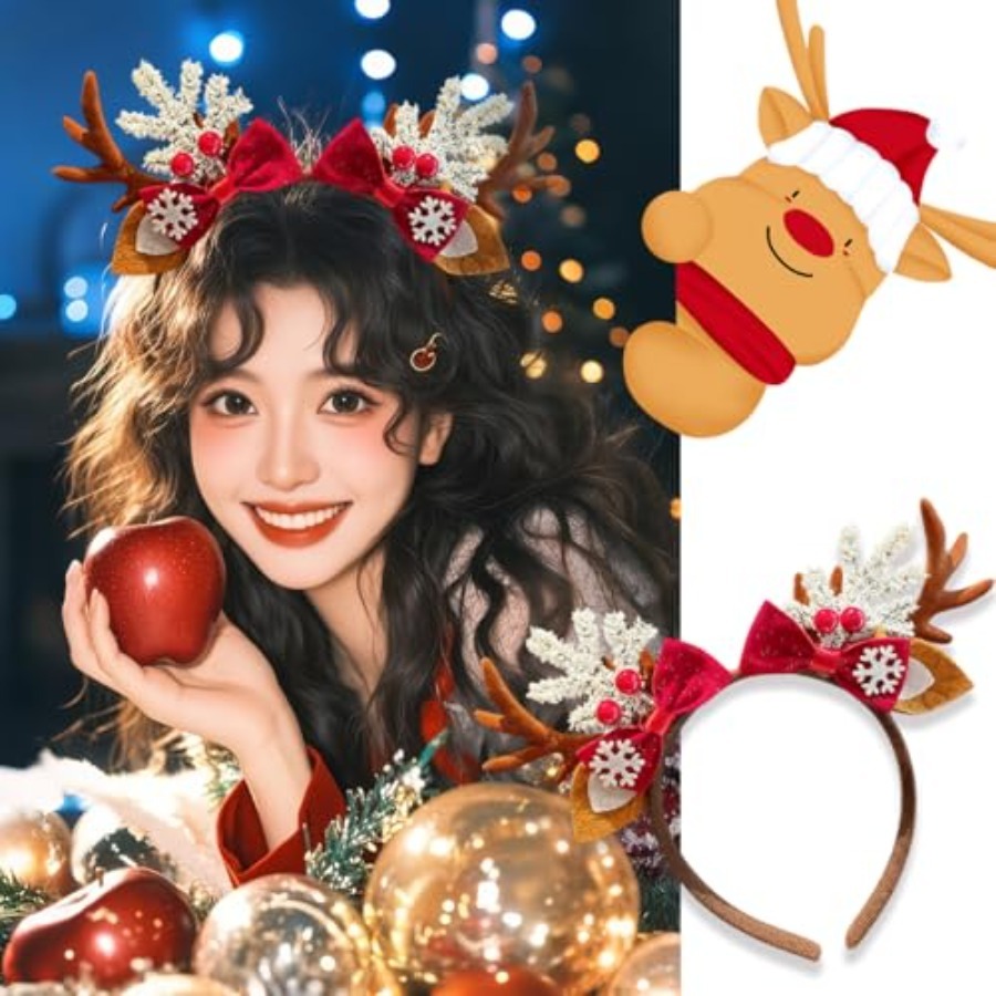 Leuke Kerst Haarband voor Vrou - Reindeer Antlers Headband recensie en prijs