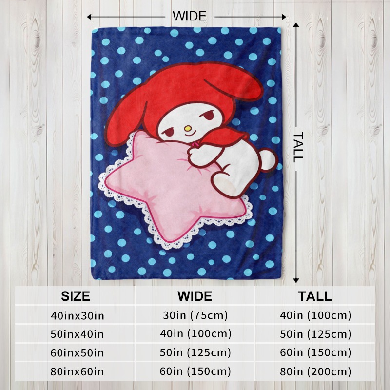 Sanrio Dekbed My Melody Star P - Christmas Throw Blanket recensie en prijs