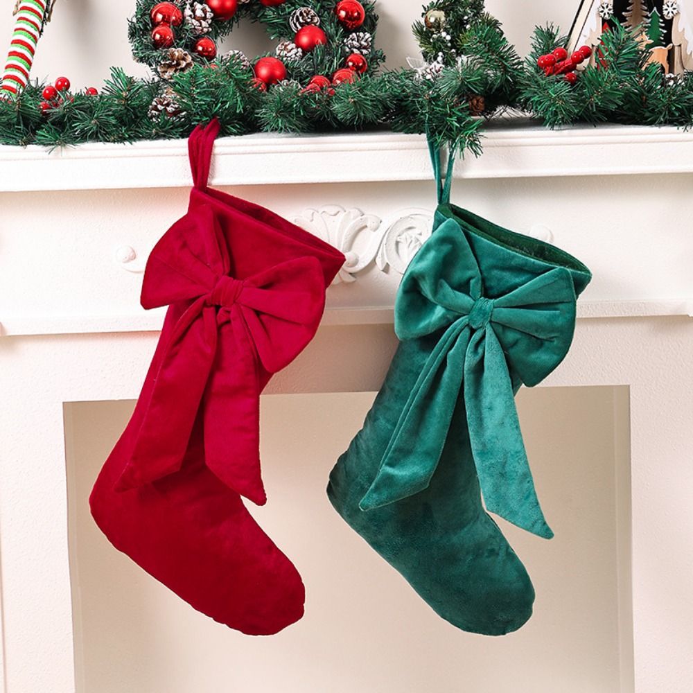 Fluwelen Kerstsok Grote Capaci - Christmas Stocking Hanging recensie en prijs