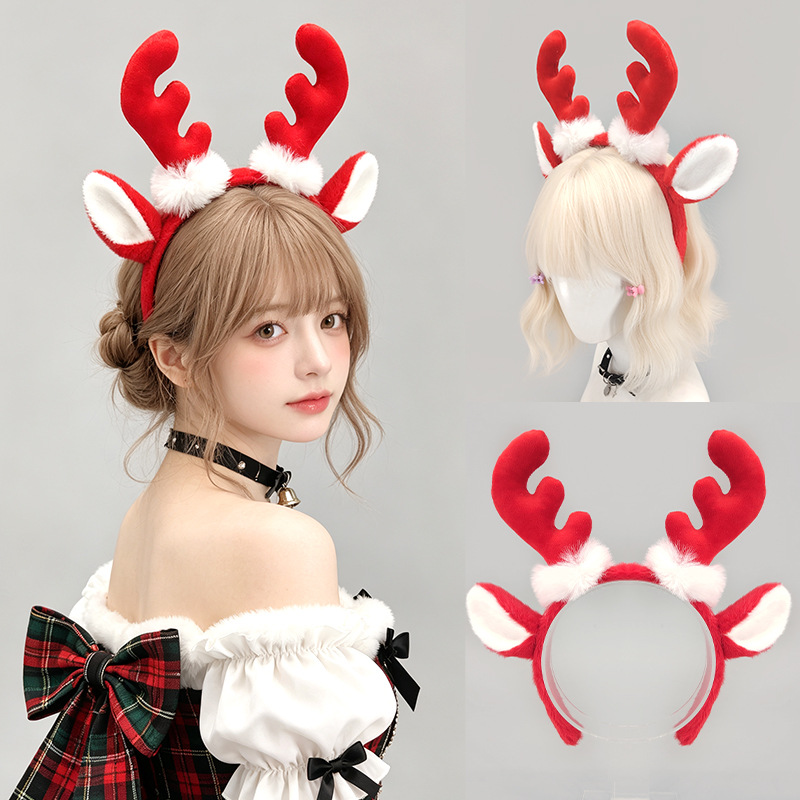 Haarband met harige rendiergew - Reindeer Antlers Headband recensie en prijs