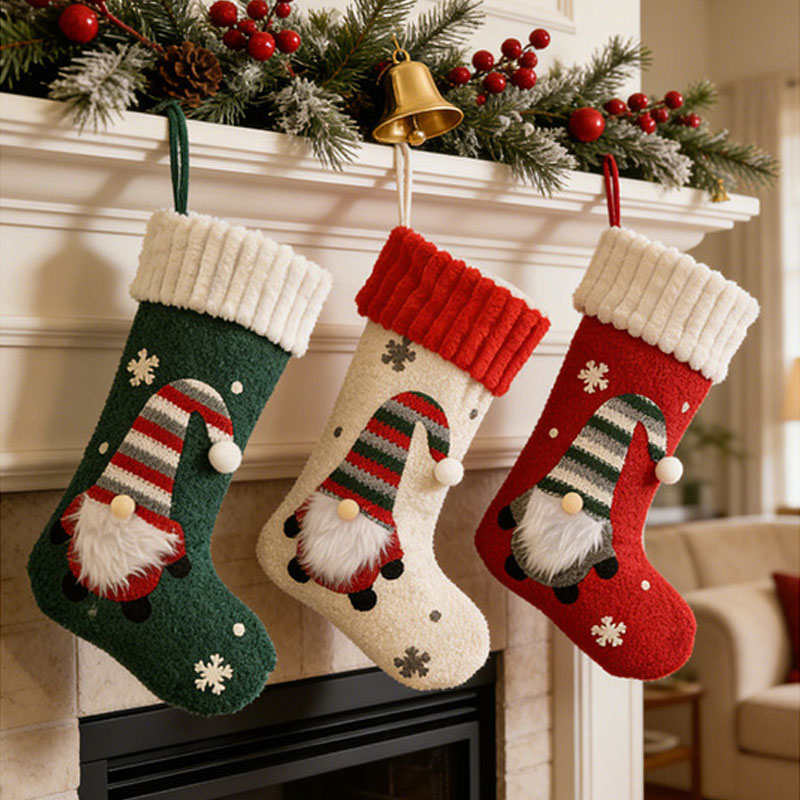 Nieuwe pluche kerstsokversieri - Christmas Stocking Hanging recensie en prijs